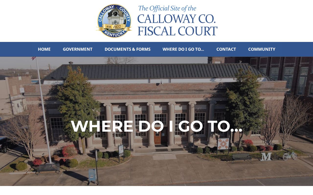 Calloway County criminal record office routing directory