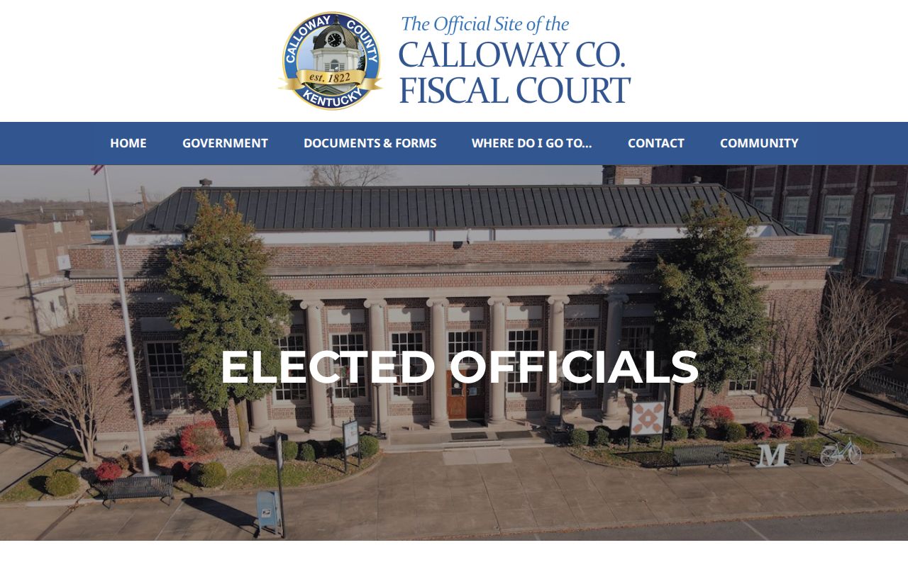 Calloway County criminal history elected justice officials